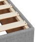 vidaXL Boxspringbett mit Matratze Hellgrau 140x200 cm Stoff vidaXL Boxspringbett mit Matratze Hellgrau 140x200 cm Stoff