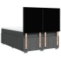 vidaXL Boxspringbett mit Matratze Dunkelgrau 140x200 cm Stoff vidaXL Boxspringbett mit Matratze Dunkelgrau 140x200 cm Stoff
