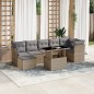 vidaXL 8-tlg. Garten-Sofagarnitur mit Kissen Beige Poly Rattan vidaXL 8-tlg. Garten-Sofagarnitur mit Kissen Beige Poly Rattan