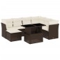vidaXL 8-tlg. Garten-Sofagarnitur mit Kissen Braun Poly Rattan vidaXL 8-tlg. Garten-Sofagarnitur mit Kissen Braun Poly Rattan