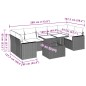 vidaXL 8-tlg. Garten-Sofagarnitur mit Kissen Braun Poly Rattan vidaXL 8-tlg. Garten-Sofagarnitur mit Kissen Braun Poly Rattan