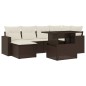 vidaXL 7-tlg. Garten-Sofagarnitur mit Kissen Braun Poly Rattan vidaXL 7-tlg. Garten-Sofagarnitur mit Kissen Braun Poly Rattan