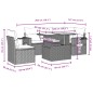 vidaXL 6-tlg. Garten-Sofagarnitur mit Kissen Braun Poly Rattan vidaXL 6-tlg. Garten-Sofagarnitur mit Kissen Braun Poly Rattan