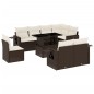 vidaXL 9-tlg. Garten-Sofagarnitur mit Kissen Braun Poly Rattan vidaXL 9-tlg. Garten-Sofagarnitur mit Kissen Braun Poly Rattan