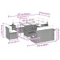 vidaXL 9-tlg. Garten-Sofagarnitur mit Kissen Braun Poly Rattan vidaXL 9-tlg. Garten-Sofagarnitur mit Kissen Braun Poly Rattan