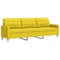 vidaXL 3-Sitzer-Sofa Hellgelb 210 cm Stoff vidaXL 3-Sitzer-Sofa Hellgelb 210 cm Stoff