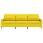 vidaXL 3-Sitzer-Sofa Hellgelb 210 cm Stoff vidaXL 3-Sitzer-Sofa Hellgelb 210 cm Stoff