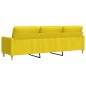 vidaXL 3-Sitzer-Sofa Hellgelb 210 cm Stoff vidaXL 3-Sitzer-Sofa Hellgelb 210 cm Stoff