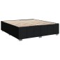 vidaXL Boxspringbett mit Matratze Schwarz 180x200 cm Stoff vidaXL Boxspringbett mit Matratze Schwarz 180x200 cm Stoff