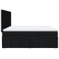 vidaXL Boxspringbett mit Matratze Schwarz 180x200 cm Stoff vidaXL Boxspringbett mit Matratze Schwarz 180x200 cm Stoff
