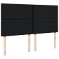 vidaXL Boxspringbett mit Matratze Schwarz 180x200 cm Stoff vidaXL Boxspringbett mit Matratze Schwarz 180x200 cm Stoff