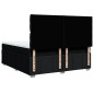 vidaXL Boxspringbett mit Matratze Schwarz 180x200 cm Stoff vidaXL Boxspringbett mit Matratze Schwarz 180x200 cm Stoff