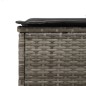 vidaXL 3-tlg. Sonnenliegen-Set mit Auflage Grau Poly Rattan vidaXL 3-tlg. Sonnenliegen-Set mit Auflage Grau Poly Rattan