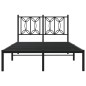 vidaXL Bettgestell mit Kopfteil Metall Schwarz 120x190 cm vidaXL Bettgestell mit Kopfteil Metall Schwarz 120x190 cm