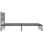 vidaXL Bettgestell mit Kopfteil Metall Schwarz 120x190 cm vidaXL Bettgestell mit Kopfteil Metall Schwarz 120x190 cm