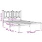 vidaXL Bettgestell mit Kopfteil Metall Schwarz 120x190 cm vidaXL Bettgestell mit Kopfteil Metall Schwarz 120x190 cm
