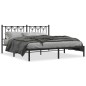 vidaXL Bettgestell mit Kopfteil Metall Schwarz 183x213 cm vidaXL Bettgestell mit Kopfteil Metall Schwarz 183x213 cm