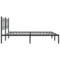 vidaXL Bettgestell mit Kopfteil Metall Schwarz 183x213 cm vidaXL Bettgestell mit Kopfteil Metall Schwarz 183x213 cm