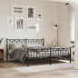 vidaXL Metallbett ohne Matratze mit Fußteil Schwarz 180x200 cm vidaXL Metallbett ohne Matratze mit Fußteil Schwarz 180x200 cm