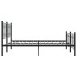 vidaXL Metallbett ohne Matratze mit Fußteil Schwarz 180x200 cm vidaXL Metallbett ohne Matratze mit Fußteil Schwarz 180x200 cm