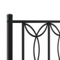 vidaXL Metallbett ohne Matratze mit Fußteil Schwarz 180x200 cm vidaXL Metallbett ohne Matratze mit Fußteil Schwarz 180x200 cm