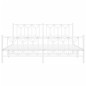 vidaXL Bettgestell mit Kopf- und Fußteil Metall Weiß 180x200 cm vidaXL Bettgestell mit Kopf- und Fußteil Metall Weiß 180x200 cm