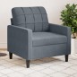 vidaXL Sessel Dunkelgrau 60 cm Samt vidaXL Sessel Dunkelgrau 60 cm Samt