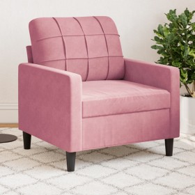 vidaXL Sessel Rosa 60 cm Samt