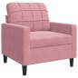 vidaXL Sessel Rosa 60 cm Samt vidaXL Sessel Rosa 60 cm Samt