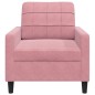 vidaXL Sessel Rosa 60 cm Samt vidaXL Sessel Rosa 60 cm Samt