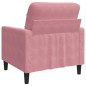 vidaXL Sessel Rosa 60 cm Samt vidaXL Sessel Rosa 60 cm Samt
