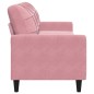 vidaXL 3-Sitzer-Sofa Rosa 210 cm Samt vidaXL 3-Sitzer-Sofa Rosa 210 cm Samt
