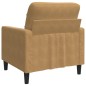 vidaXL Sessel Braun 60 cm Samt vidaXL Sessel Braun 60 cm Samt