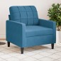 vidaXL Sessel Blau 60 cm Samt vidaXL Sessel Blau 60 cm Samt