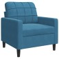 vidaXL Sessel Blau 60 cm Samt vidaXL Sessel Blau 60 cm Samt
