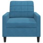 vidaXL Sessel Blau 60 cm Samt vidaXL Sessel Blau 60 cm Samt