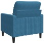 vidaXL Sessel Blau 60 cm Samt vidaXL Sessel Blau 60 cm Samt