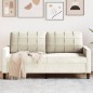 vidaXL 2-Sitzer-Sofa Creme 140 cm Samt vidaXL 2-Sitzer-Sofa Creme 140 cm Samt