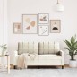 vidaXL 2-Sitzer-Sofa Creme 140 cm Samt vidaXL 2-Sitzer-Sofa Creme 140 cm Samt