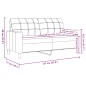 vidaXL 2-Sitzer-Sofa Creme 140 cm Samt vidaXL 2-Sitzer-Sofa Creme 140 cm Samt