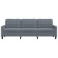 vidaXL 3-Sitzer-Sofa Dunkelgrau 210 cm Samt vidaXL 3-Sitzer-Sofa Dunkelgrau 210 cm Samt