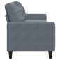 vidaXL 3-Sitzer-Sofa Dunkelgrau 210 cm Samt vidaXL 3-Sitzer-Sofa Dunkelgrau 210 cm Samt