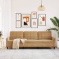 vidaXL 3-Sitzer-Sofa Braun 210 cm Samt vidaXL 3-Sitzer-Sofa Braun 210 cm Samt