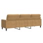vidaXL 3-Sitzer-Sofa Braun 210 cm Samt vidaXL 3-Sitzer-Sofa Braun 210 cm Samt