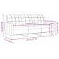 vidaXL 3-Sitzer-Sofa Schwarz 180 cm Samt vidaXL 3-Sitzer-Sofa Schwarz 180 cm Samt