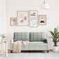 vidaXL 2-Sitzer-Sofa Hellgrau 140 cm Samt vidaXL 2-Sitzer-Sofa Hellgrau 140 cm Samt