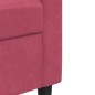 vidaXL 2-Sitzer-Sofa Weinrot 120 cm Samt vidaXL 2-Sitzer-Sofa Weinrot 120 cm Samt
