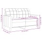 vidaXL 2-Sitzer-Sofa Weinrot 120 cm Samt vidaXL 2-Sitzer-Sofa Weinrot 120 cm Samt