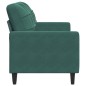 vidaXL 2-Sitzer-Sofa Dunkelgrün 140 cm Samt vidaXL 2-Sitzer-Sofa Dunkelgrün 140 cm Samt