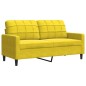 vidaXL 2-Sitzer-Sofa Gelb 140 cm Samt vidaXL 2-Sitzer-Sofa Gelb 140 cm Samt